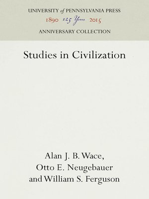 cover image of Studies in Civilization